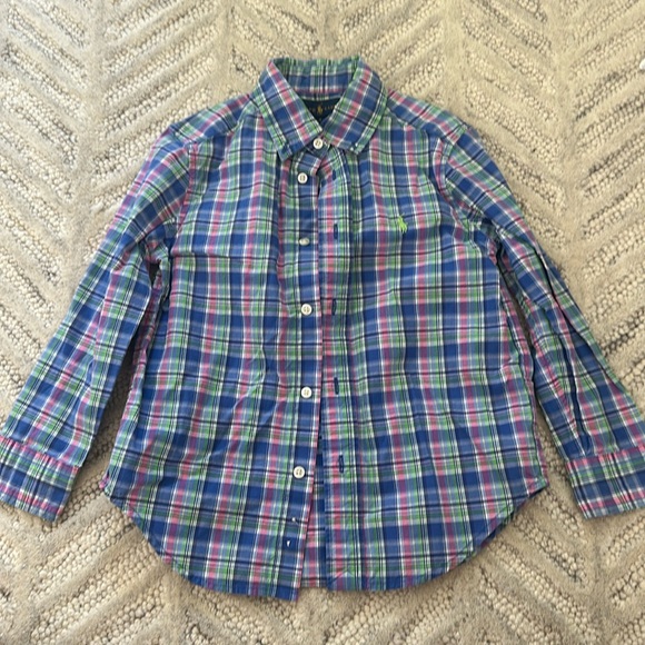 Ralph Lauren boys plaid button down -4T - Picture 1 of 3
